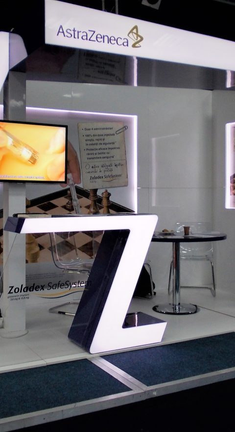 AMENAJARI INTERIOARE STAND PREZENTARE ASTRA ZENECA PHARMA scaled