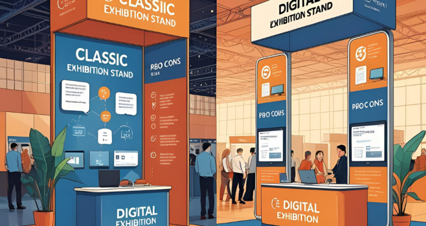 🖥️ Standuri expoziționale digitale vs. clasice – avantaje și dezavantaje pentru afaceri la început de drum
